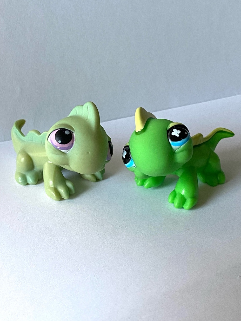 Littlest Pet Shop LPS Iguana Lizard Pair Hasbro 2004 & 2007